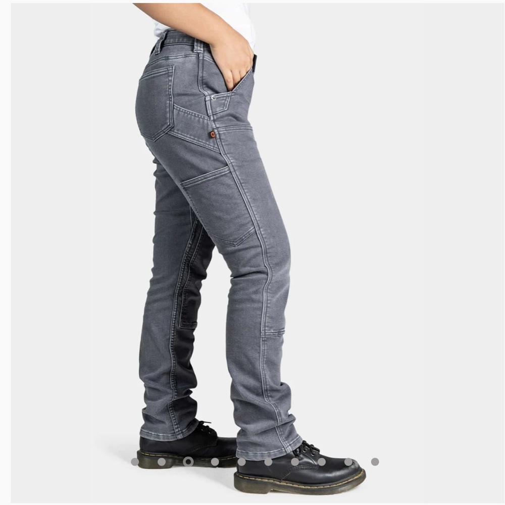 Dovetail Workwear Maven X Thermal Denim gray pants, 12/34